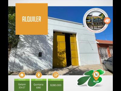 Oficinas y Locales Alquiler Santiago Del Estero Galpon 10x17 Quintana LB