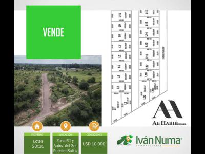 Terrenos Venta Santiago Del Estero LOTEO AL HABIB 20X31 Zona R1 y Puente Solis