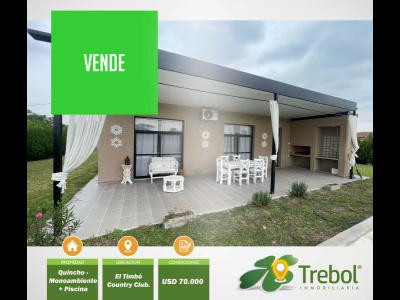Casas Venta Santiago Del Estero Quincho Monoambiente en El Timb con piscina y galera