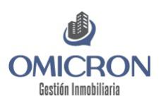 micrositio concesionaria Omicron Gestión Inmobiliaria