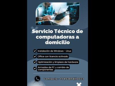 Servicios Servicios tecnicos Servicio tcnico de computadoras a domicilio.
