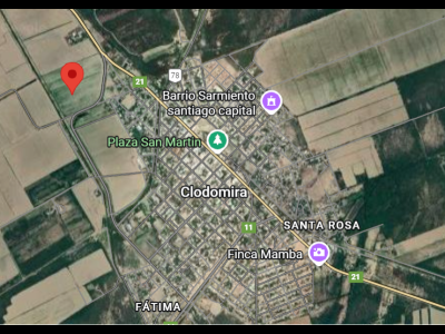 Terrenos Venta Santiago Del Estero 16 hectareas en Clodomira
