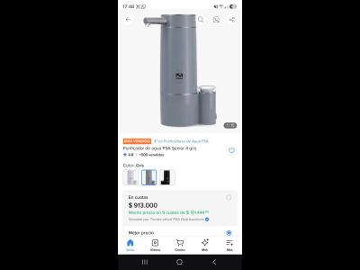 Varios Hogar, Muebles y Jardin VENDO PURIFICADOR DE AGUA MARCA PSA SENIOR 4