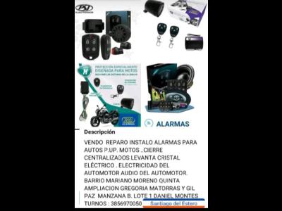 Utilitarios Venta Santiago Del Estero ALARMAS AUTOMOTOR CIERRE CENTRALIZADO LEVANTA CRISTAL VENTA REPARACION E INSTALACION
