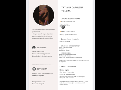 Empleos  Srta busca trabajo